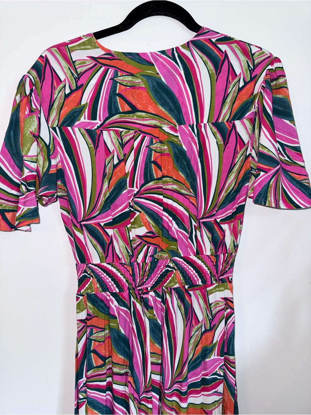 Abel The Label Vibrant Tropical High Low Maxi Dress Size S - Picture 6 of 8